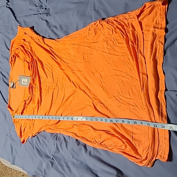 Bench Women's small Scoop neck ruched sides NWT Peach dress - Picture 7 of 9